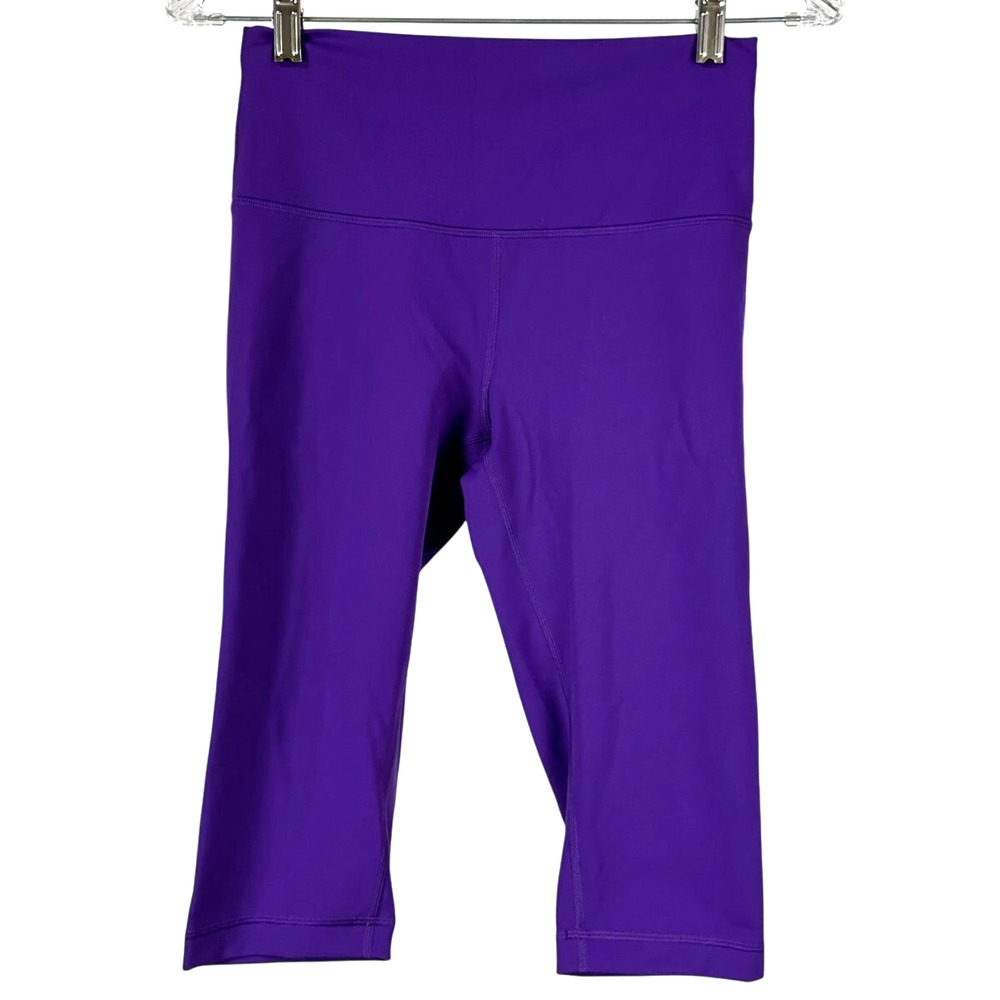 Lululemon Wunder Train High-Rise Crop 15" College Purple Women's Size 0 NWT